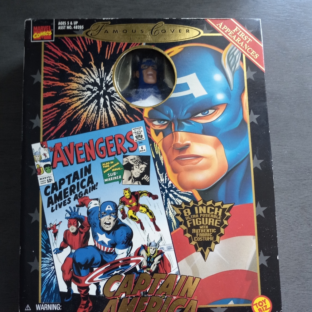 Toy Biz The Avengers Captain America 8" Figure